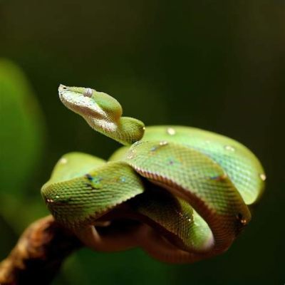  Emerald Tree Boa! A Serpentine Enigma Wrapped in Vivid Green Scales 